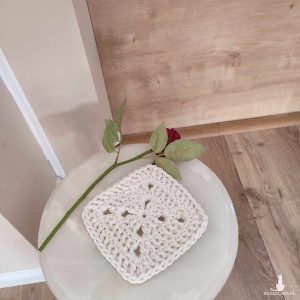 Podkładka pod kubki ze sznurka 16cmx16cm