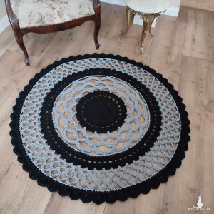 Dywan szydełkowy ze sznurka 120cm