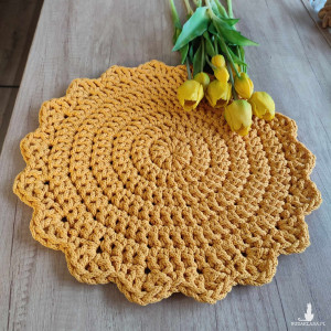 Podkładka okrągła ze sznurka 42cm