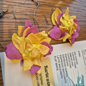 Kolczyki kwiaty leciutkie