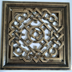 Kratka wentylacyjna lub do kominka z mosiadzu autorski wzor wlasny projekt