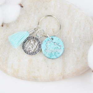 Brelok Srebrny Zodiak Wodnik