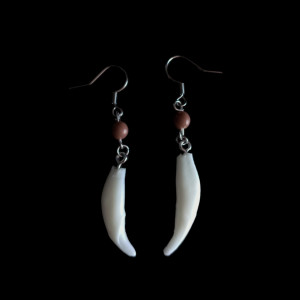 Kolczyki repliki kłów