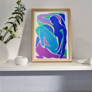 Obraz ręcznie malowany olejny fowizm Henri Matisse style taniec  silnie działa