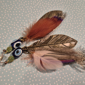 Kolczyki pióra lekkie