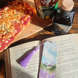 Zakładka do książki lawendowe pole