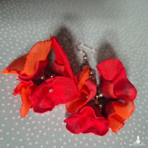 Kolczyki kwiaty  lekkie