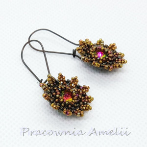 małe kwiatki z kryształami rivoli Swarovskiego