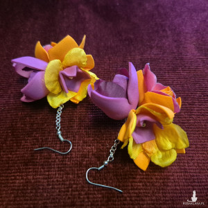 Kolczyki kwiaty  lekkie