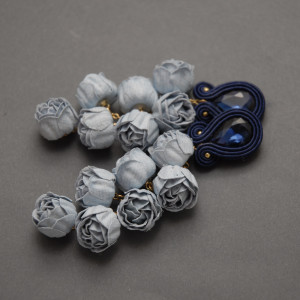 kolczyki lub klipsy sutasz z kwiatkami