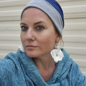 Kolczyki białe kwiaty