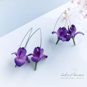 Kolczyki z irysami