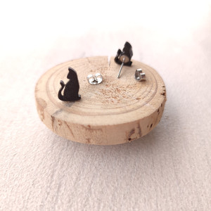 Kolczyki koty, kotki (model 2) Halloween, dla kociary