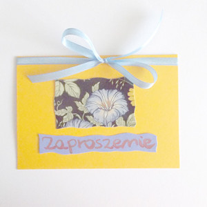kolorowe zaproszenie bez tekstu, ogólne zaproszenie, żółte zaproszenie, vintage zaproszenie, kwiaty zaproszenie, zaproszenie na imprezę, zaproszenia na różne okazje