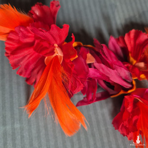 Kolczyki kolorowe kwiaty