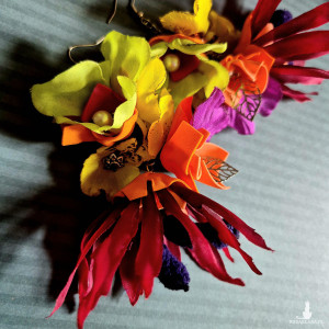 Kolczyki kolorowe kwiaty