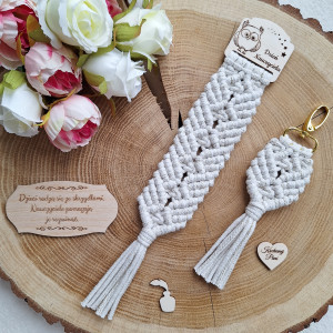 Zestaw prezentowy zakładka do książki plus brelok dla Nauczyciela