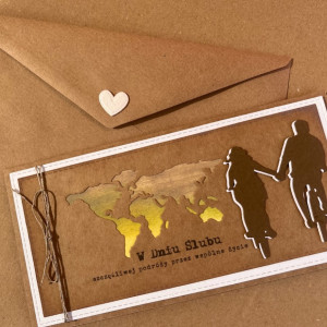 218,,kartka na ślub w szczęśliwą podróż