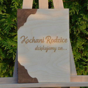Podziękowania dla rodziców