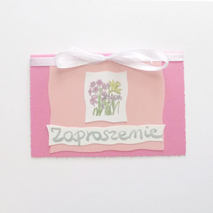 różowe zaproszenie z kwiatkami, zaproszenie dla kobiety, zaproszenie dla dziewczyny, zaproszenie dla mamy, zaproszenie na imprezę, zaproszenie na urodziny, ogólne zaproszenia