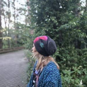 Czapka wełniana czarna