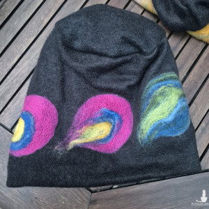 Czapka wełniana czarna