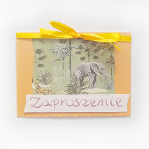 słoń zaproszenie, eko zaproszenia, boho zaproszenia, afryka zaproszenie, podróże zaproszenie, zaproszenia uniwersalne