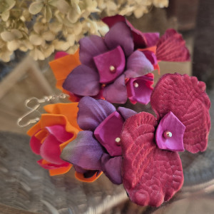 Kolczyki kwiatu leciutkie