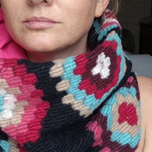 Komin kolorowy na podszewce