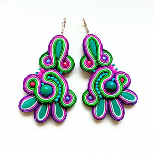 Forest Blueberry kolczyki sutasz