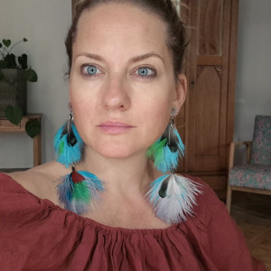 Kolczyki pióra leciutkie