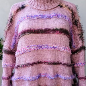 Alpaka  fantazyjna -sweter golf 2