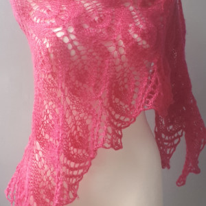 Malinowy róż chusta