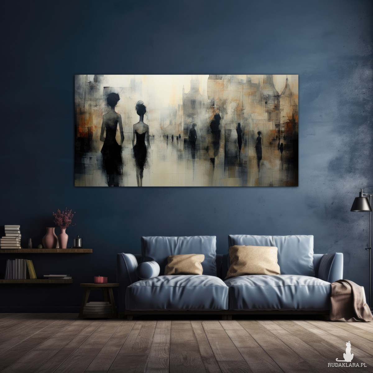 Wiktoriańska Praga - Obraz na płótnie 50x100cm - Druk, Blejtrama - Impresjonizm, Loft #1