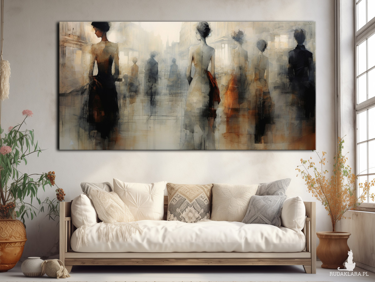 Wiktoriańska Praga - Obraz na płótnie 50x100cm - Druk, Blejtrama - Impresjonizm, Loft #2