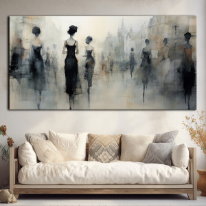 Wiktoriańska Praga - Obraz na płótnie 50x100cm - Druk, Blejtrama - Impresjonizm, Loft #3