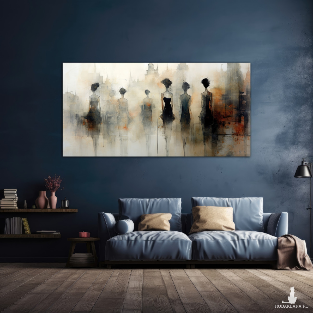 Wiktoriańska Praga - Obraz na płótnie 50x100cm - Druk, Blejtrama - Impresjonizm, Loft #4