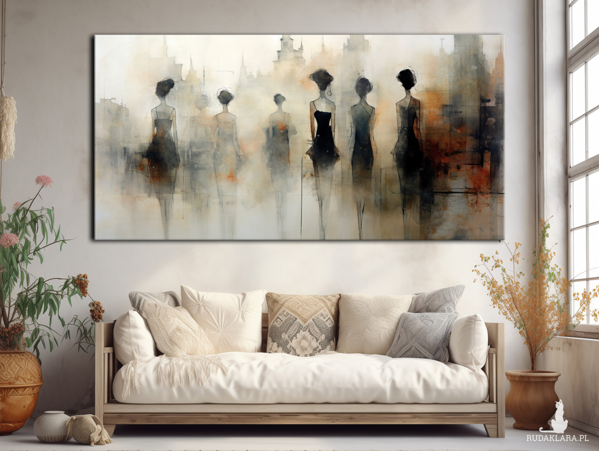 Wiktoriańska Praga - Obraz na płótnie 50x100cm - Druk, Blejtrama - Impresjonizm, Loft #4