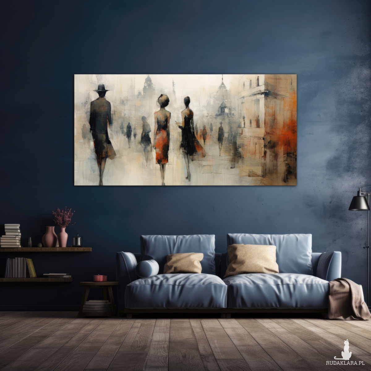 Wiktoriańska Praga - Obraz na płótnie 50x100cm - Druk, Blejtrama - Impresjonizm, Loft #5