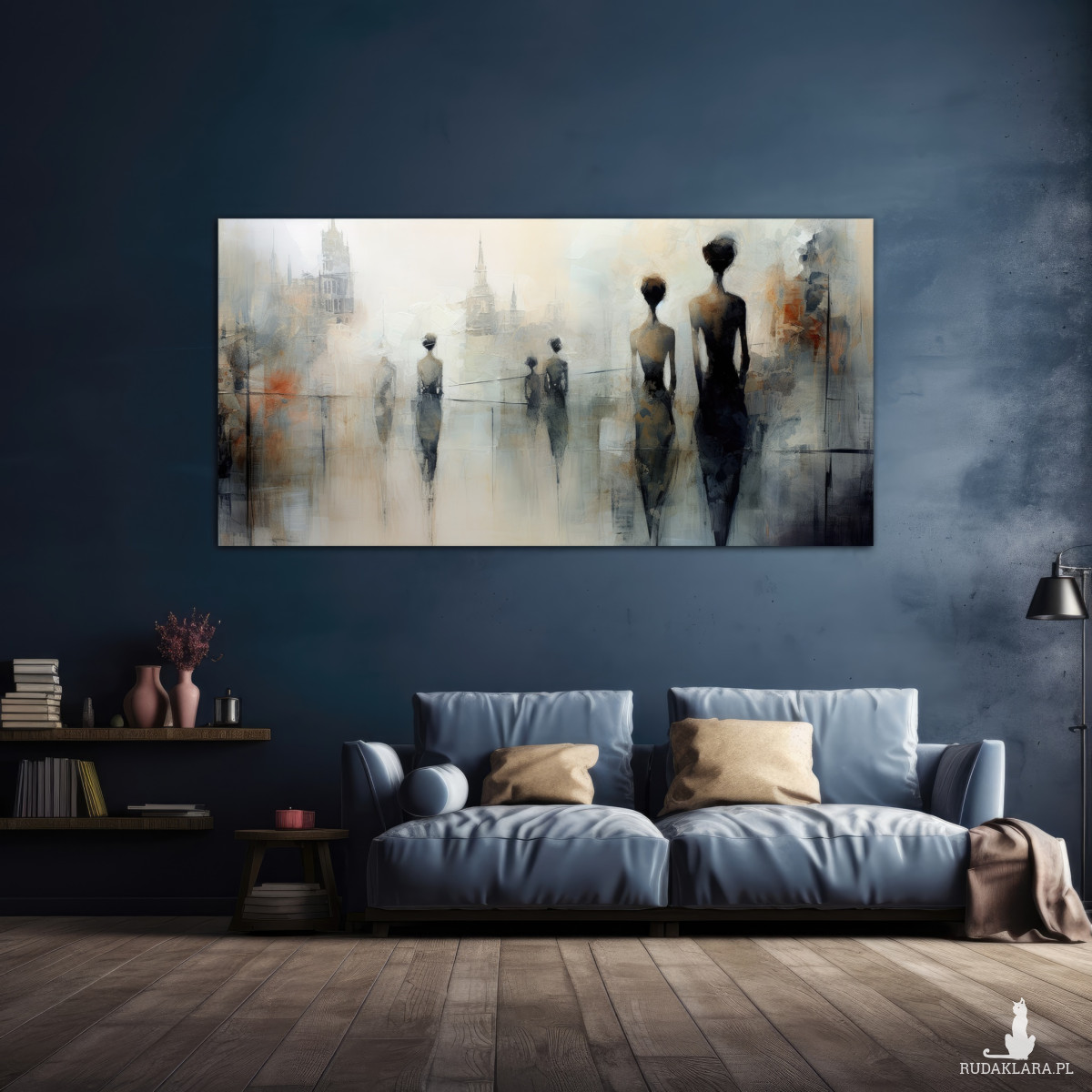 Wiktoriańska Praga - Obraz na płótnie 50x100cm - Druk, Blejtrama - Impresjonizm, Loft #7