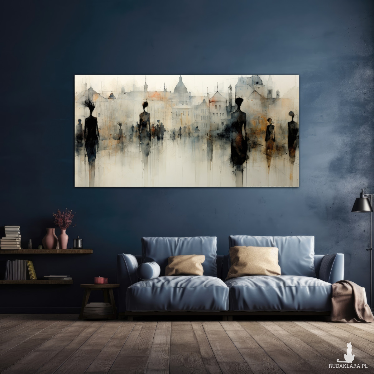 Wiktoriańska Praga - Obraz na płótnie 50x100cm - Druk, Blejtrama - Impresjonizm, Loft #8