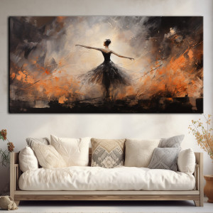 Narodziny kosmosu - Obraz na płótnie 50x100cm- Druk, Bletrama - Abstrakcja #3