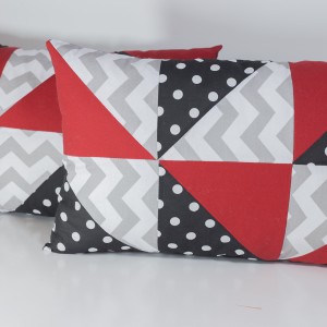 Komplet poduszka patchwork 2 szt. bawełna