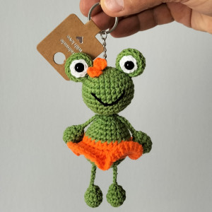 Brelok, zawieszka, żabka