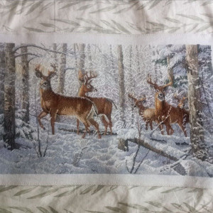 Haft krzyżykowy 55x32 Ręczna Praca