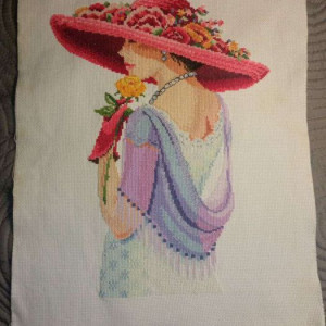 Haft krzyżykowy Ręczna Praca 30x35