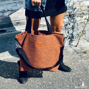 Torba shopper "Mili Duo MD2" - miedziany brąz