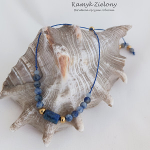 Bransoletka z kamieni naturalnych - lapis lazuli, rodonit