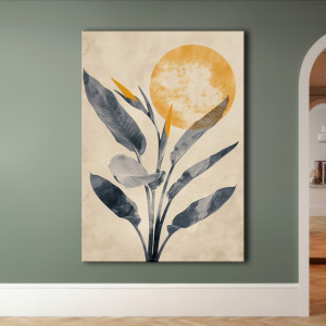 Magnolia - Obraz na płótnie 50x70cm - Druk Blejtrama - Chiński Orient, Zen #23 - możliwe inne rozmiary