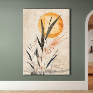 Magnolia - Obraz na płótnie 50x70cm - Druk Blejtrama - Chiński Orient, Zen #24 - możliwe inne rozmiary